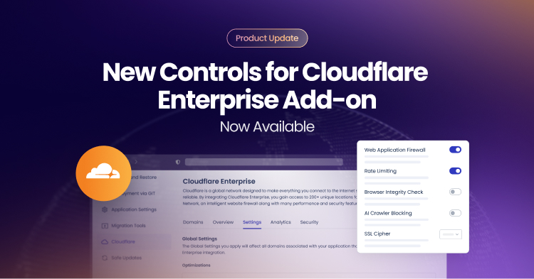 Cloudways Cloudflare Enterprise Add-on New Controls