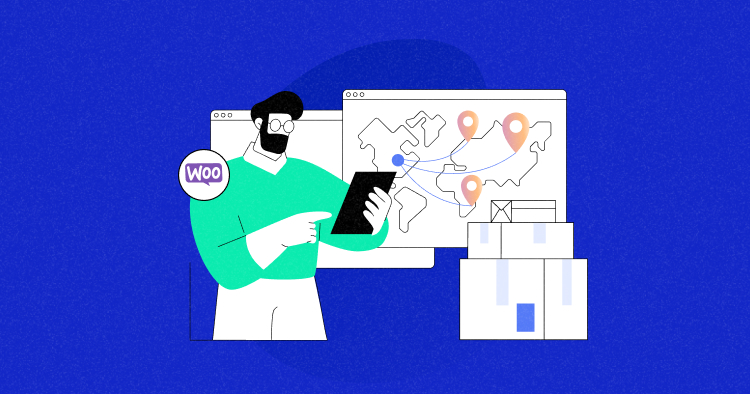 An eCommerce store owner calculating WooCommerce shipping on his tablet.