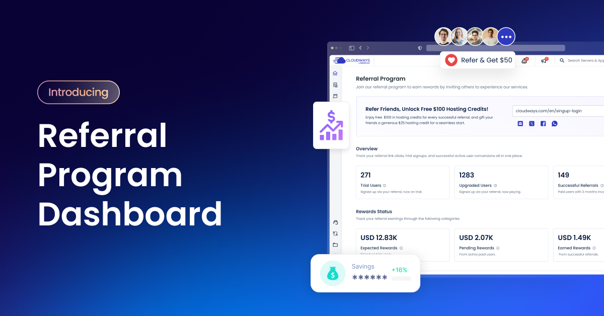 New Cloudways Referral Dashboard