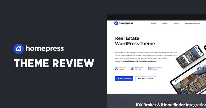 homepress wordpress theme review