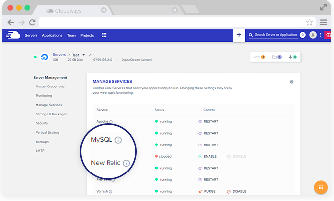 mysql server management