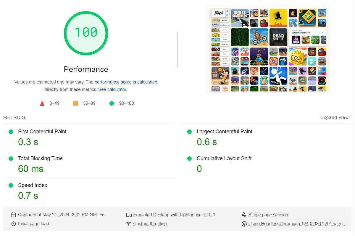 jopi google pagespeed insights