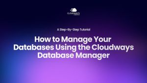 Easily Manage Data With Cloudways Database Manager