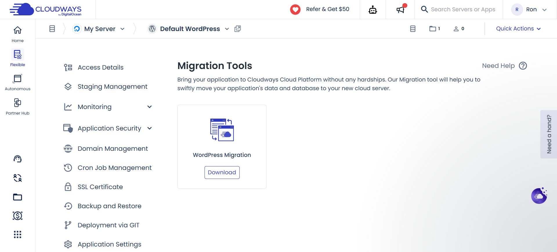 cloudways migrator tool