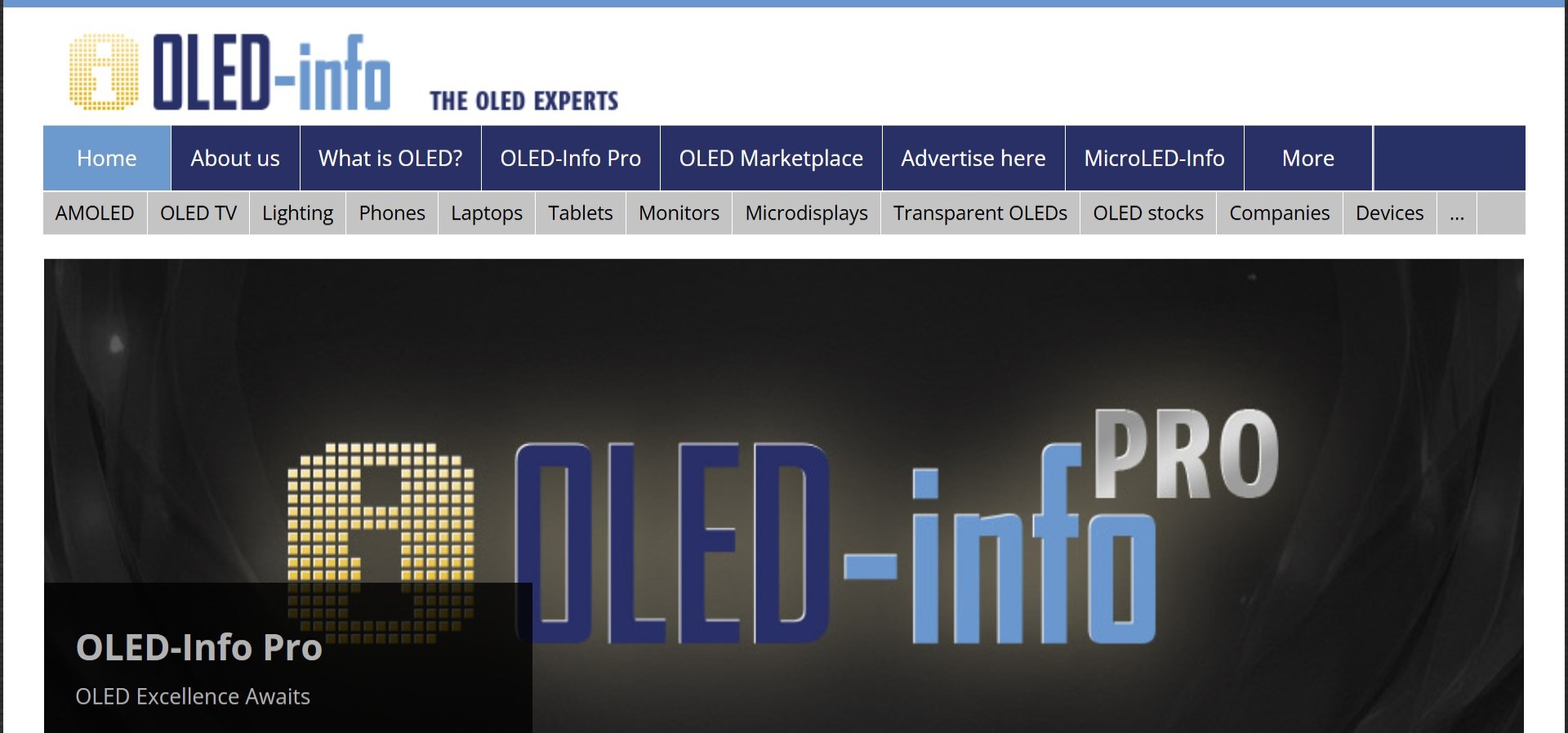 oled info homepage