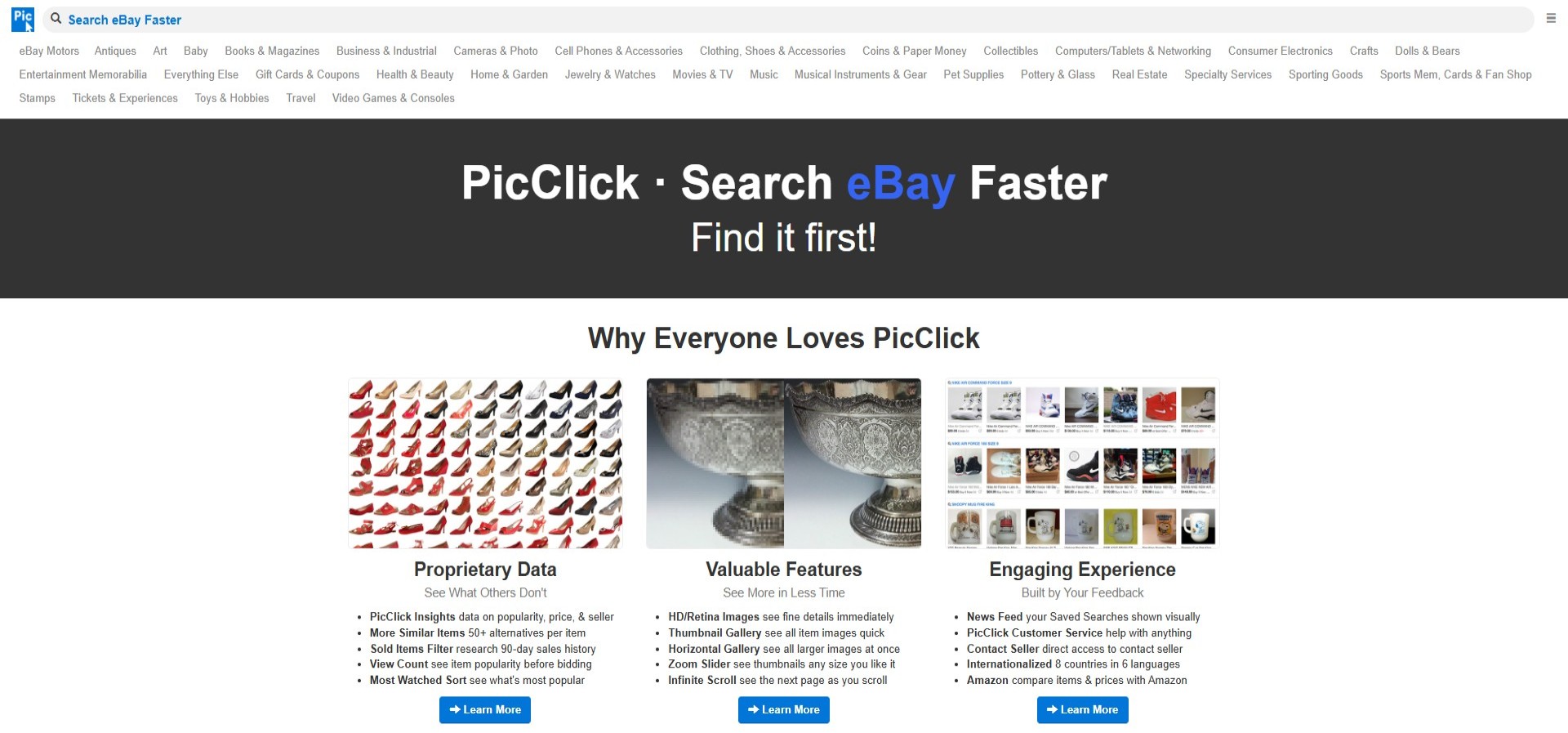 picclick homepage