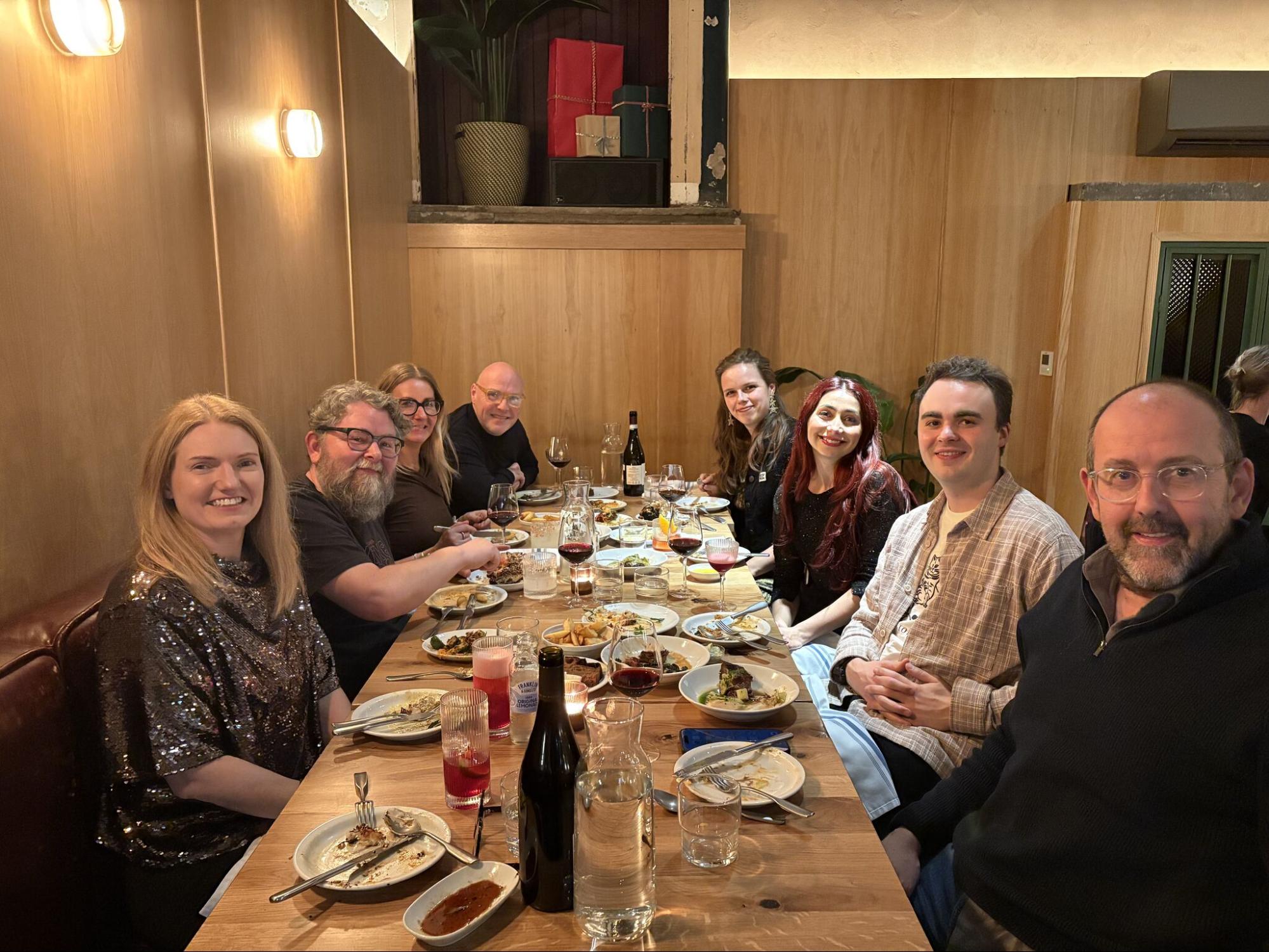 horizons research team dinner